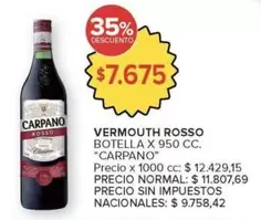 Carpano - VERMOUTH ROSSO