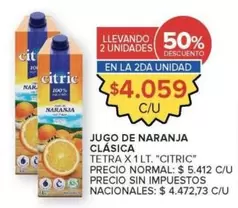 Citric - JUGO DE NARANJA CLÁSICA