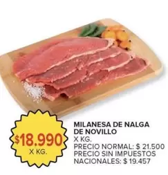 X$ - MILANESA DE NALGA DE NOVILLO