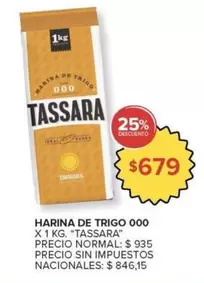 X$ - HARINA DE TRIGO 000 X 1 KG.