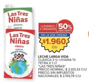 Las Tres Niñas - LECHE LARGA VIDA