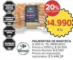X$ - PALMERITAS DE MANTECA