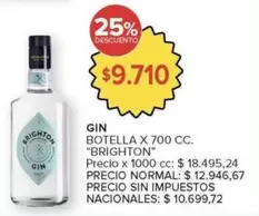 Brighton - GIN BOTELLA