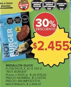 X$ - NOT BURGER QUICK