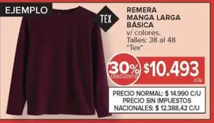Remera Manga Larga Básica