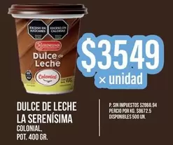 La Serenísima - Dulce de Leche