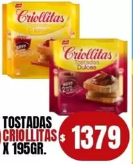 Criollitas - Tostadas