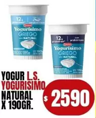 Yogurísimo - YOGUR L.S. YOGURISIMO NATURAL