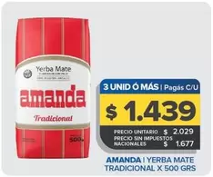 Amanda - Yerba Mate Tradicional