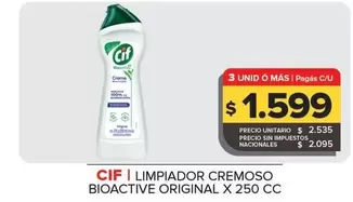 Cif - Limpiador Cremoso Bioactive Original