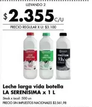 X$ - Leche larga vida botella