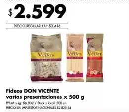 Don Vicente - Fideos
