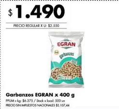 Egran - Garbanzos