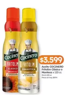 Cocinero - Aceite Fritolim Clásico o Manteca