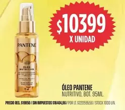 Pantene - Óleo Nutritivo