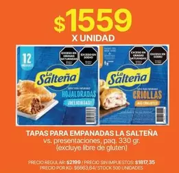 La Salteña - TAPAS PARA EMPANADAS