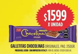 chocolinas - GALLETITAS CHOCOLINAS ORIGINALES