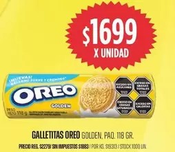 Oreo - GALLETITAS GOLDEN