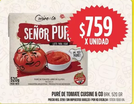 Cuisine - PURE DE TOMATE