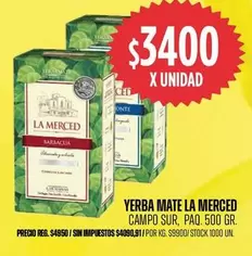 La Merced - YERBA MATE CAMPO SUR