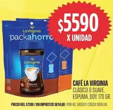 La Virginia - CAFÉ CLÁSICO O SUAVE
