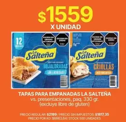 La Salteña - TAPAS PARA EMPANADAS