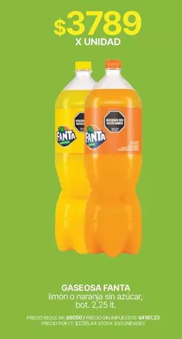 Fanta - Gaseosa