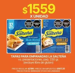 La Salteña - TAPAS PARA EMPANADAS