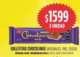 chocolinas - GALLETITAS CHOCOLINAS ORIGINALES