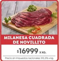 X$ - MILANESA CUADRADA DE NOVILLITO