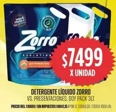 Zorro - DETERGENTE LÍQUIDO