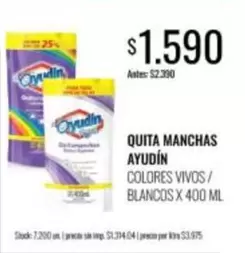 X$ - QUITA MANCHAS