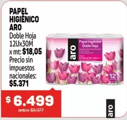 Aro - Papel Higi00enico Doble Hoja