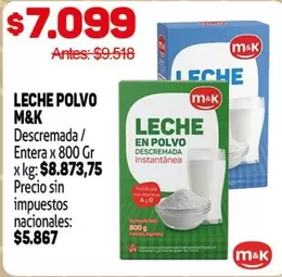 M&K - LECHE EN POLVO