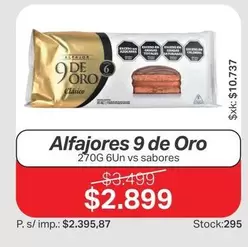9 de oro - Alfajores