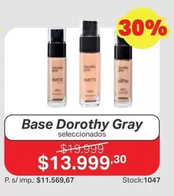 Base Dorothy Gray seleccionados