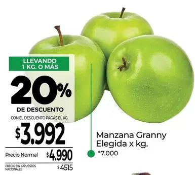 X$ - Manzana Granny Elegida