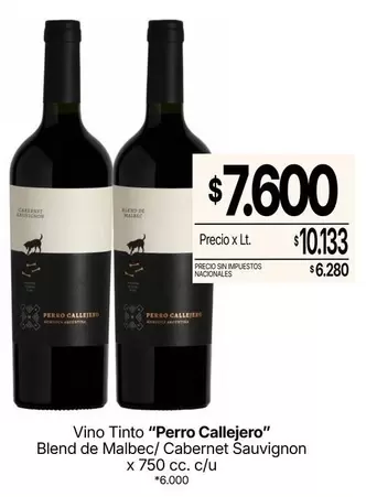 Malbec - Vino Tinto "Perro Callejero"