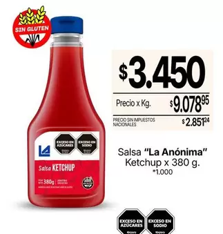 La Anónima - Salsa Ketchup