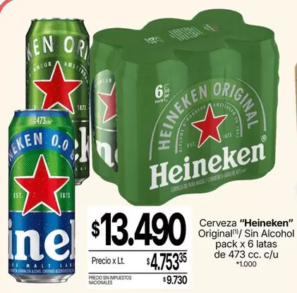 Heineken - Cerveza Original/Sin Alcohol