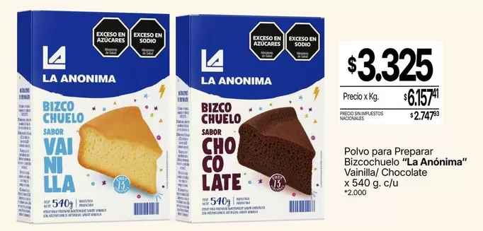 La Anónima - Bizcochuelo