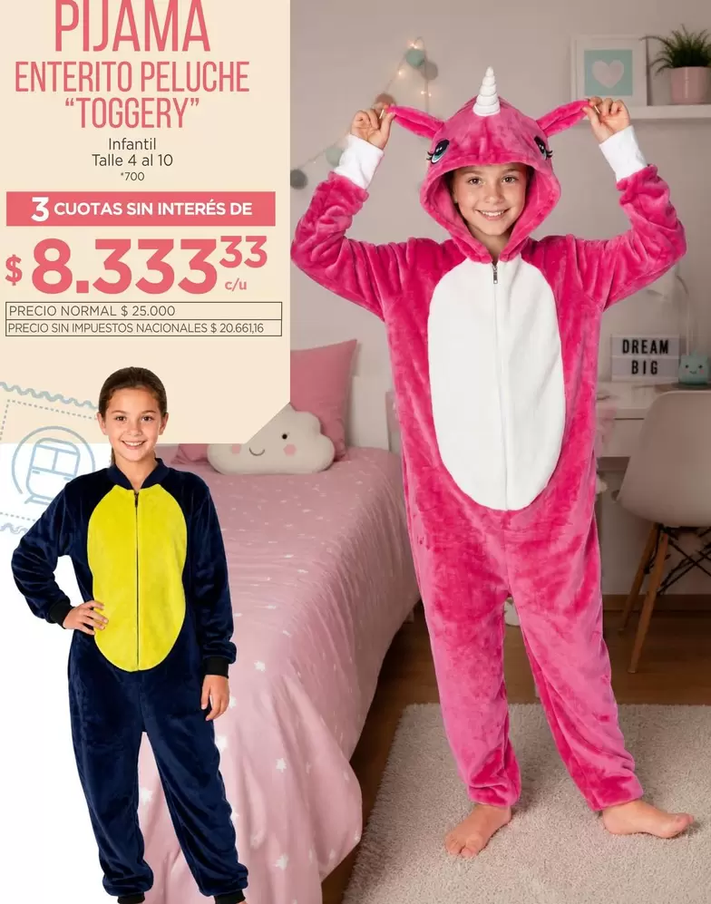 PIJAMA ENTERITO PELUCHE