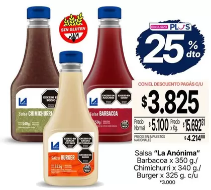 La Anónima - Salsas