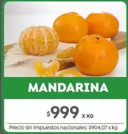 X$ - MANDARINA