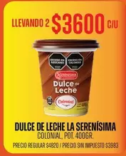 La Serenísima - Dulce de Leche