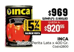 Inca - Tomate Perita Lata