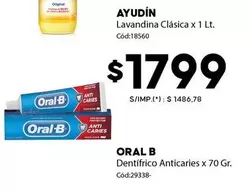 Ayudin - Dentífrico Anticaries x 70 Gr. Cód:29338-