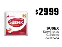 Sussex - Servilletas Clásicas Cód:26464