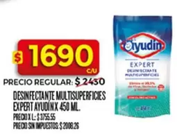 X$ - DESINFECTANTE MULTISUPERFICIES EXPERT AYUDIN