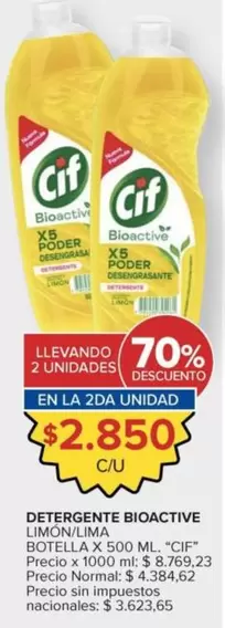 Cif - DETERGENTE BIOACTIVE LIMON/LIMA